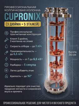 Колпачковая тарельчатая колонна 3 дюйма 5 этажей